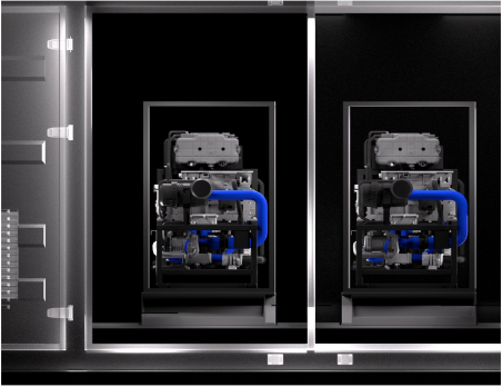 500m3/h 1MW pojemnikowy generator wodoru Elektrolizator wody do elektrowni ogniw paliwowych