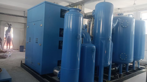 Jakość Wysokociśnieniowy generator tlenu VSA 100Nm3/h 93% czystości Kompaktowy montowany na ramie do dostarczania tlenu klasy medycznej fabryka